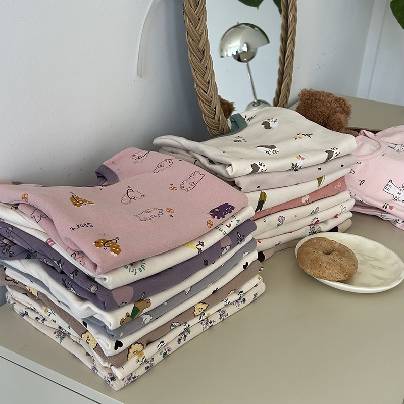 Bộ quần áo dài tay cho bé thu đông cho be AMBB KIDS Set quần áo cho bé Sukun