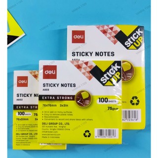 DELI A002/602 & A003/603 STICKY NOTEs tập giấy ghi chú, giấy ghi nhớ.