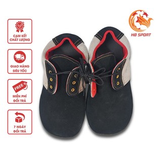 Giày đá cầu mỏ vịt 3 lớp da lộn - đế cao su chống trơn, giày mỏ vịt đá cầu phong trào, giầy vịt đá cầu cao cấp
