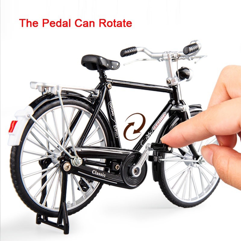 Mô hình tĩnh đồ chơi xe đạp cổ điển classic vintage 1:10 đưa thư có tặng máy bơm thích hợp làm quà tặng có giá siêu rẻ