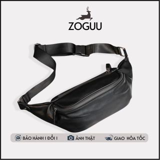 Túi bao tử nam nữ đeo chéo, túi đeo hông cho nam nữ da mini nhỏ gọn chống nước sang trọng Zoguu DF285