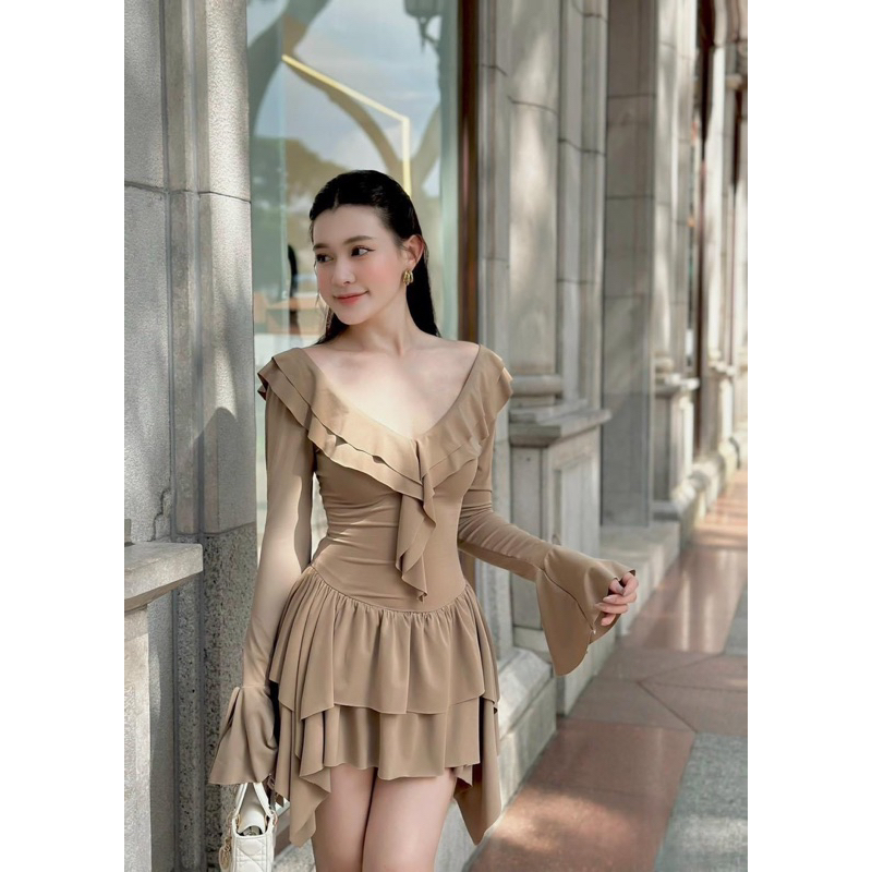 👗 ĐẦM XOÈ BÈO TAY LOE