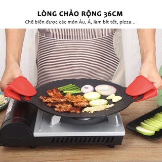 Chảo Nướng Vân Đá Dùng Được Bếp Từ 36cm