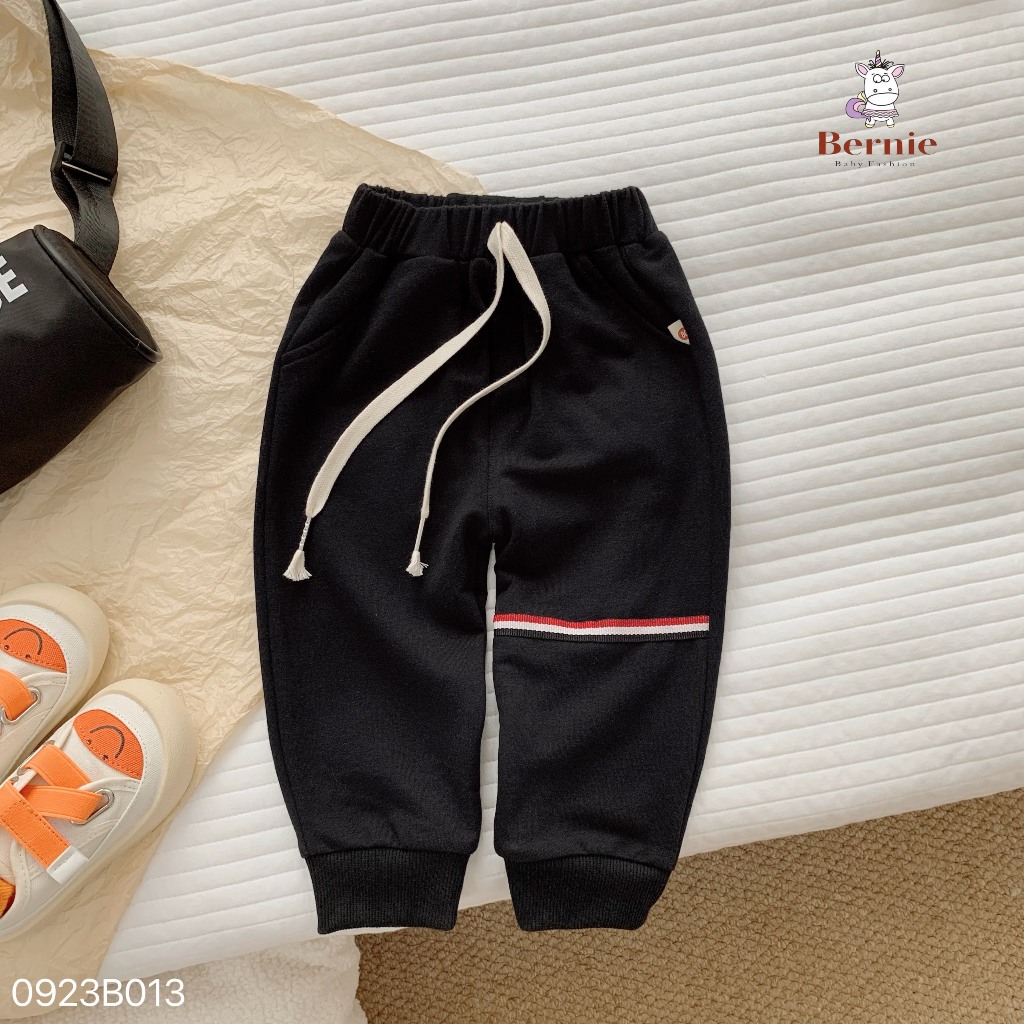 Bộ polo cổ đức dài tay trơn màu, set thu đông áo polo quần nỉ da cá bo gấu khoẻ khoắn cho bé