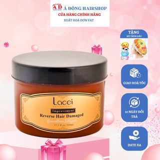 [+Tặng mũ trùm] KEM HẤP Ủ TÓC LACEI IMPROVEMENT REVERSE HAIR DEMAGED 500ML