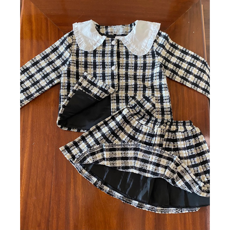 D6237-SET DẠ TWEED CHO BÉ