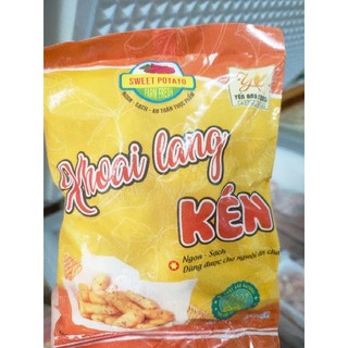 Khoai lang kén. Bao bì đóng gói 250gram. Sạch sẽ ngon miệng.