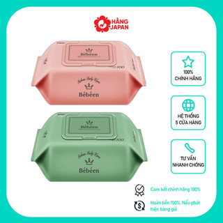 Khăn ướt cao cấp Bebeen Original Hàn Quốc chất dày không mùi thành phần tự nhiên 100 Tờ