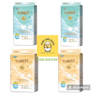 (HCM- Mẫu mới 2023) [Combo 2 bịch] Tã dán/quần YUBEST GOLD/ANGLE mẫu mới 2023 đủ size S/M/L/XL/XXL/3XL