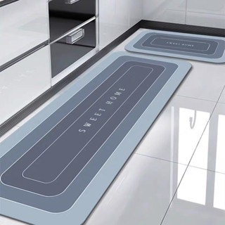  Thảm chùi chân Silicon 4 lớp thấm hút nước nhà bếp,Bộ thảm bếp nhà tắm chống trơn trượt an toàn dễ dàng vệ sinh 40x120cm 
