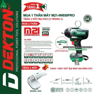 Máy siết bulong pin 21v dekton m21-iw850pro 850nm