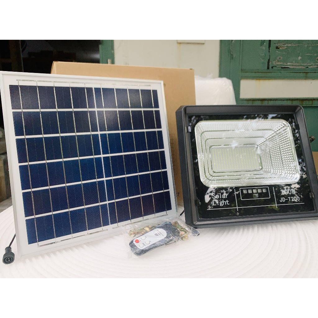 Đèn Led Năng Lượng Mặt Trời Jindian JD T100  /  JD T200  / JD T300 , Vỏ ABS, BH 24 Tháng,...