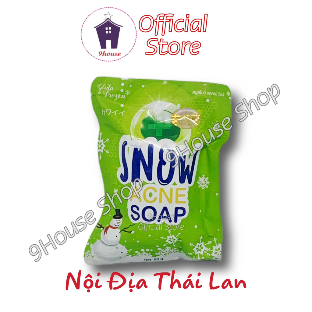 01 Xà Bông Trắng Da Dưỡng Ẩm Snow Soap By Frozen Thái Lan 80gram