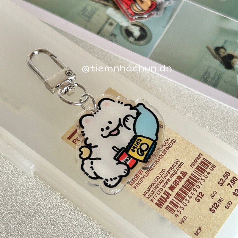 MÓC KHOÁ CUTE HAPPY BEAR  - tiệm nhà chun