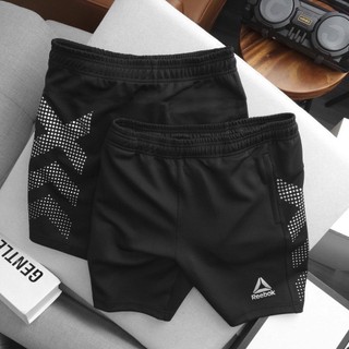 Quần short nam thể thao, quần short nam họa tiết reebook, chất poly cao cấp, thoáng mát, co dãn 4 chiều
