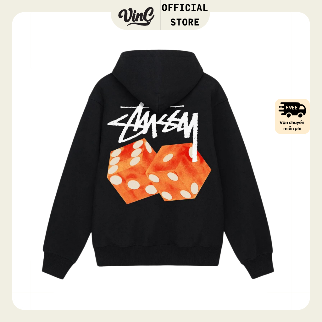 Áo Hoodie Stussy Diced Out nam nữ unisex - CÓ SẴN