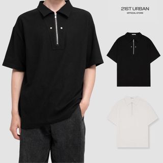 Áo Polo ngắn tay khóa Zip Selected Ferm