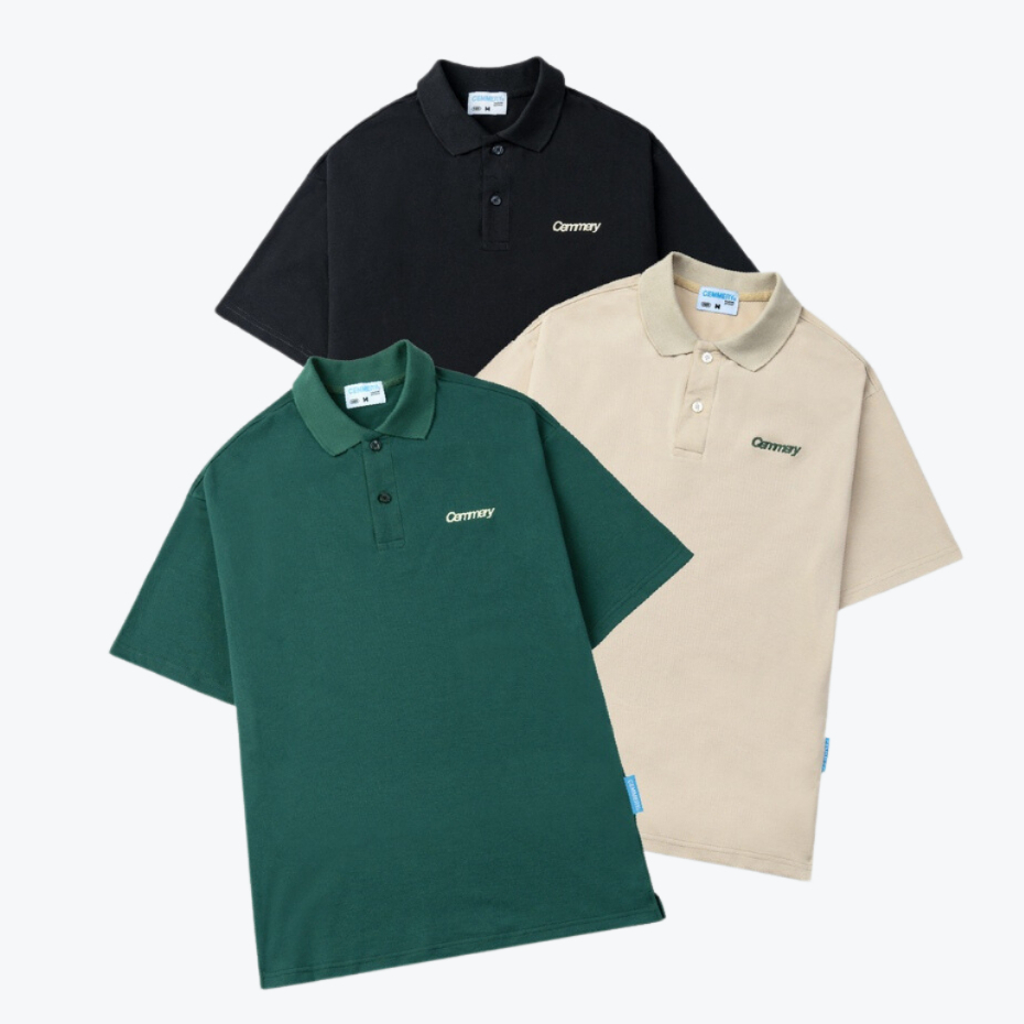 Áo Polo Nam Nữ Thêu Local Brand Cemmery "FLUID POLO" From rộng Thêu sắc nét _ PL01