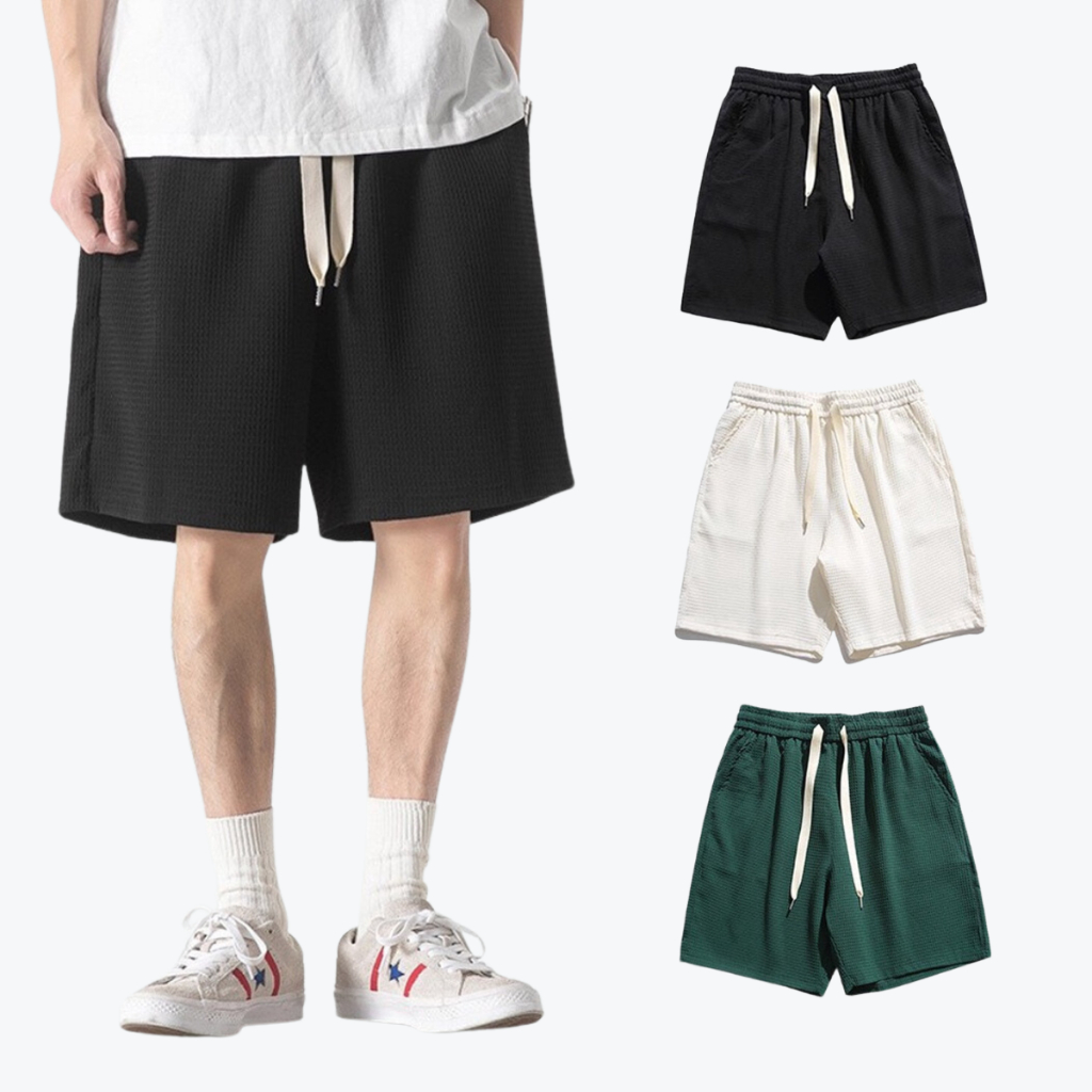 Quần shorts trơn, quần đùi thể thao thời trang nam nữ unisex Zipper không gấu túi khóa