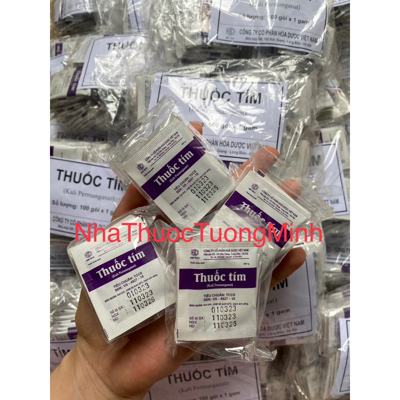 Thu.ốc Tím Tắm Bịch 10 Gói 1G