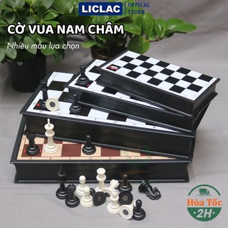 Bộ cờ vua Nam Châm Sato ĐỦ SIZE Lớn, Trung, Nhỏ - Cờ Vua Cao Cấp gồm Quân Cờ và Bàn Cờ Kiêm Hộp Đựng