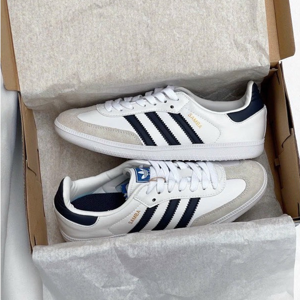 Giày adidas samba Classic White/Black,Giày _Adidas Samba Vegan Classic Nam Nữ Full Box Bill