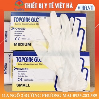 Găng tay y tế TOPCARE nhập malaysia hộp 100 cái S, M