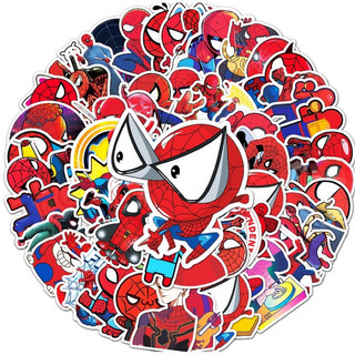 SET 50 sticker hình dán siêu nhân chống thấm nước