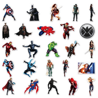Set 50 sticker hình dán siêu nhân chống thấm nước