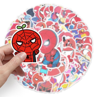 SET 50 sticker hình dán siêu nhân chống thấm nước