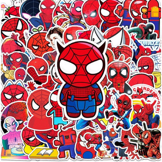 SET 50 sticker hình dán siêu nhân chống thấm nước