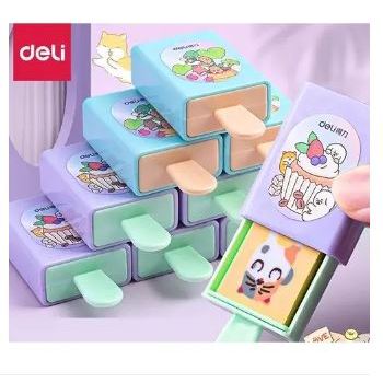 Gôm tẩy ma thuật Deli 71113 / Tẩy kem ma thuật