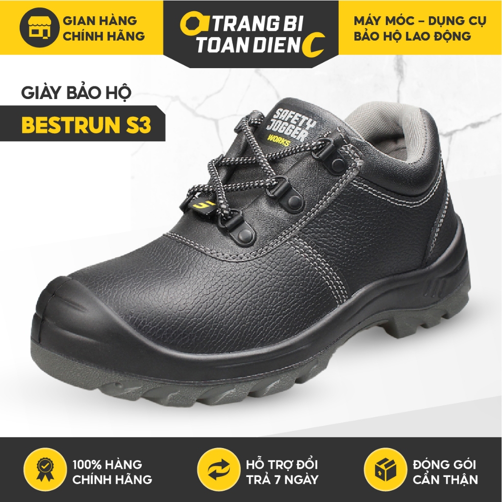Giày bảo hộ lao động Jogger Bestrun S3 da bò chống nước,chống đinh,chống trượt Giày Jogger chính hãng - Trang bị toàdiện