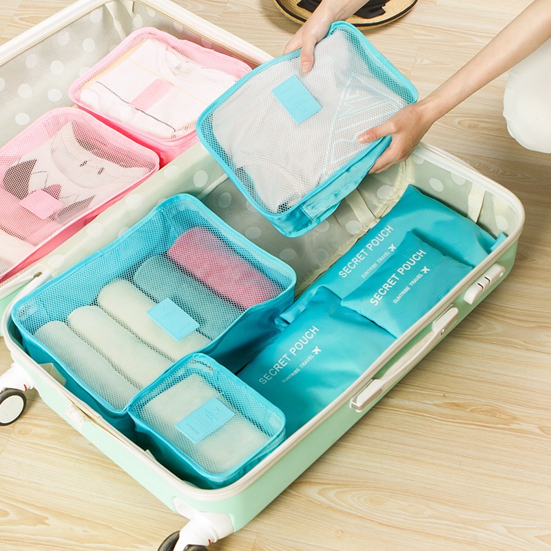 Bộ 6 Túi Đựng Đồ Du Lịch Cá Nhân Nhiều Kích Cỡ