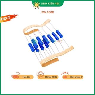 Điện trở vạch 5W 100R 1% chân đồng đảm bảo chính hãng linhkienhec