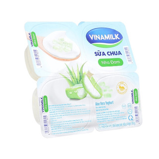 Lốc 4 hộp sữa chua Vinamilk nha đam 100g