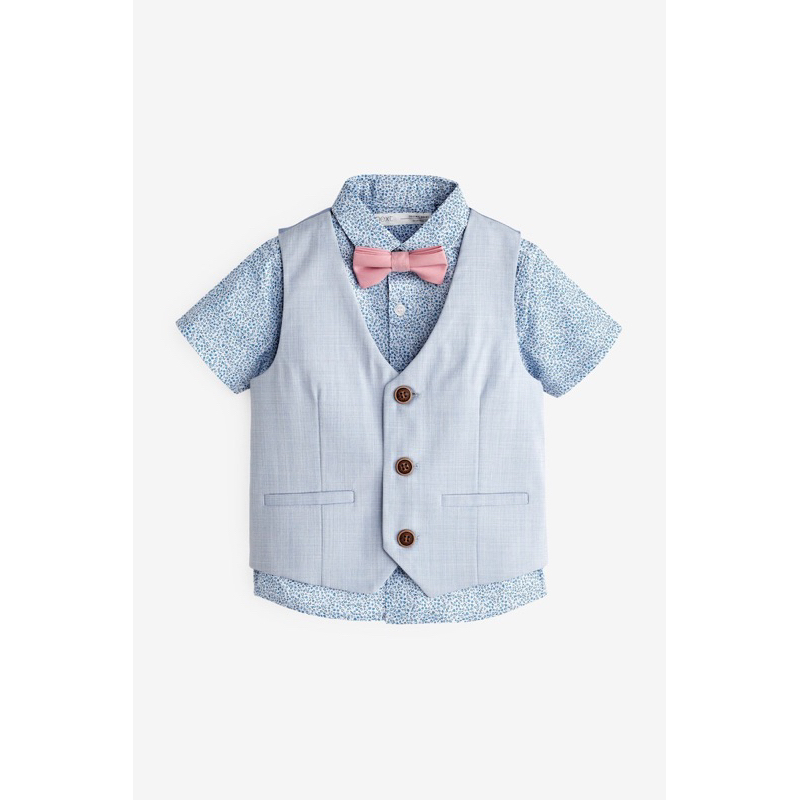 Áo công tử xanh 3  món siu chất cho  bé trai.