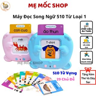 Máy Đọc Thẻ Song Ngữ Anh Việt Memocshop Máy Học Song Ngữ Cho Bé Tặng Kèm Thẻ Flashcard Thông Minh Và Sạc