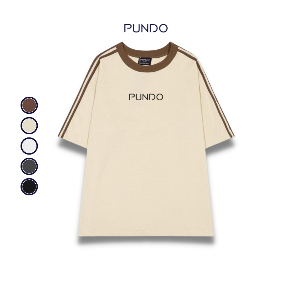 Áo thun oversize nam nữ cao cấp hàng hiệu định lượng 250gsm form rộng PUNDO ATPD107