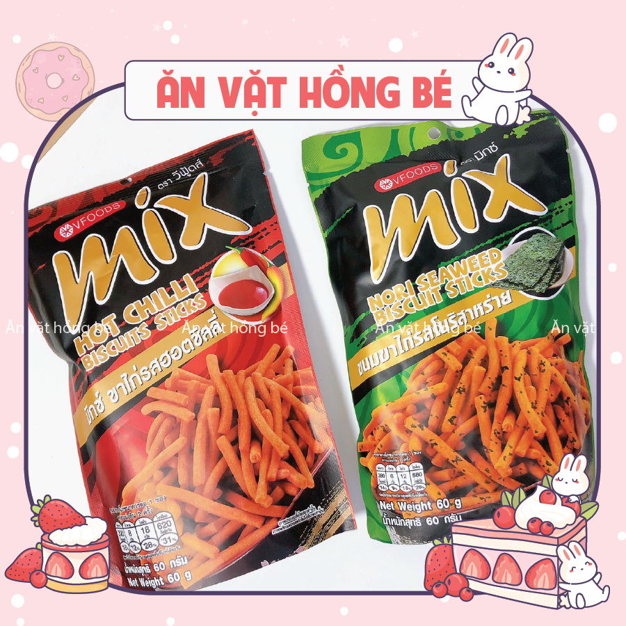 Snack bim tăm que Mix VFoods Thái Lan các vị