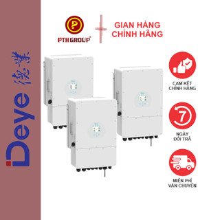  Inverter Deye Hybrid | Hoà Lưới Bám Tải Độc Lập | 12Kw 3 Pha | PTH GROUP | Bảo Hành 5 