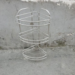 kệ góc 3 tầng inox 201