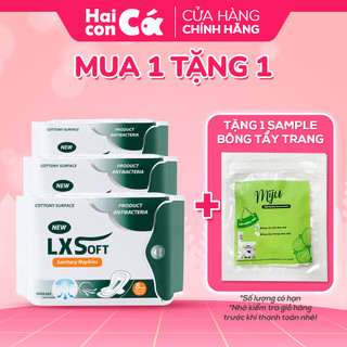 Combo 3 gói Băng vệ sinh LXSoft Hàn Quốc - Ban ngày có cánh 8 miếng/240mm - Bạc hà - Siêu thấm hút