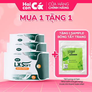 Combo 3 gói Băng vệ sinh LXSoft Hàn Quốc - Hàng ngày siêu mỏng 20 miếng/155mm - Bạc hà - Siêu thấm hút