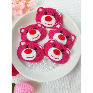 Snap clip hair kẹp tóc gấu dâu handmade dễ thương