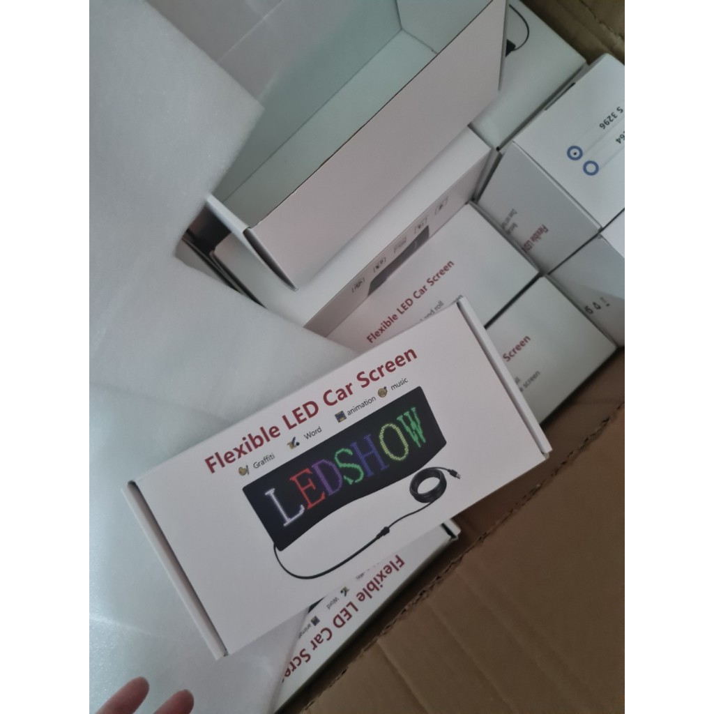 Led dẻo gắn oto , cửa kính shop