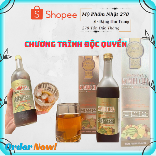 Nước uống Kombucha Zyme Ex Hayari 720ml Nhật Bản detox cơ thể, thải mỡ hiệu quả  - CHÍNH HÃNG TEM PHỤ NHẬP KHẨU