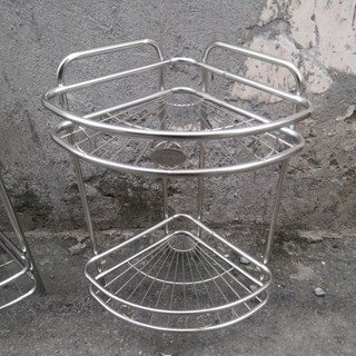 Kệ goc đứng inox 2 tầng
