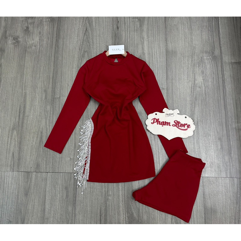 Set body tua đá xẻ tà+ quần short