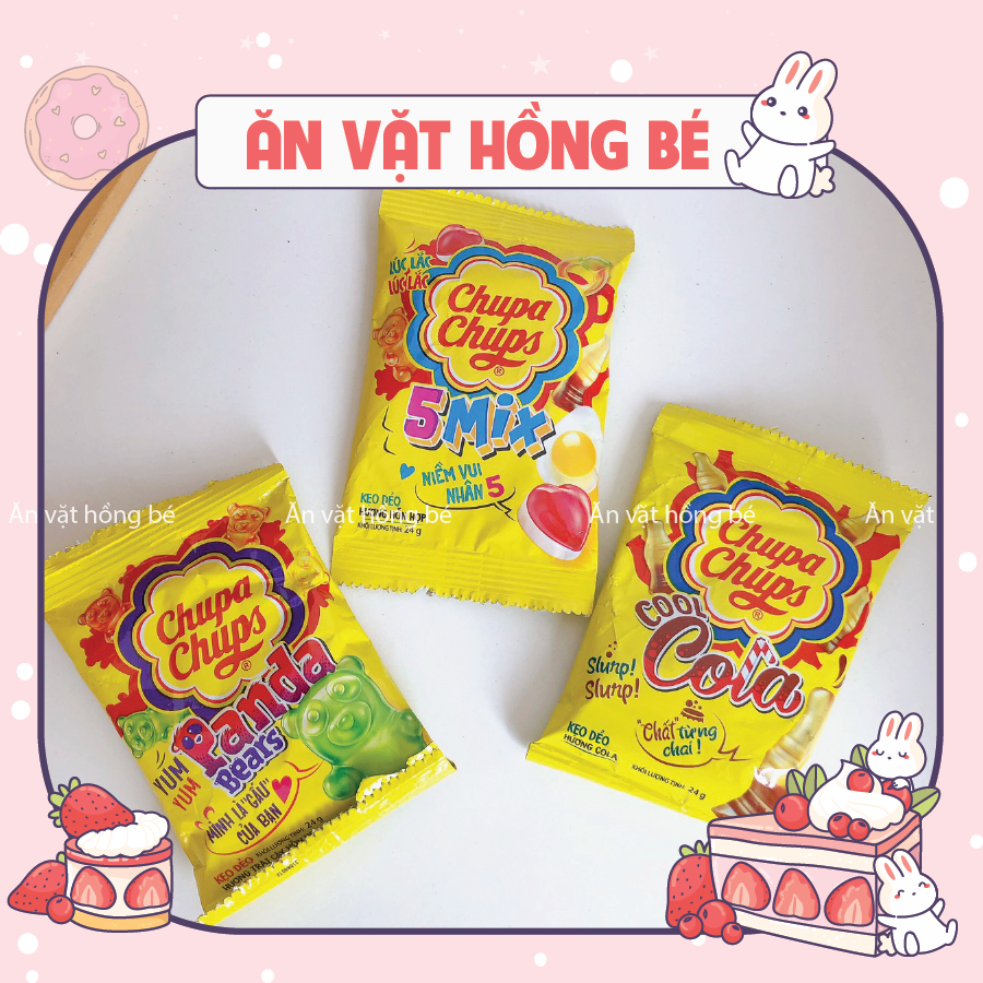 Kẹo dẻo Chupa chupa hương hỗn hợp (gói 24g)